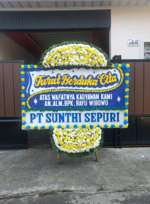 Papan Bunga Duka di Kalaodi